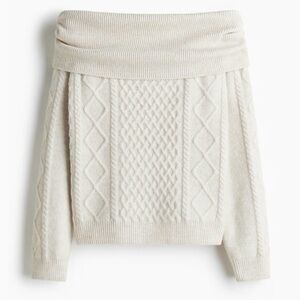 H&M off the shoulder sweater